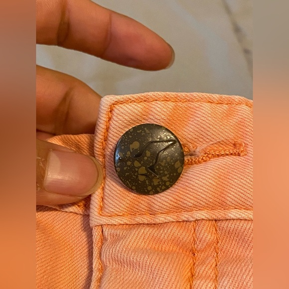 Free People Millennium Peach Pink Skinny Denim Jeans Women's Size 27 - Picture 4 of 9